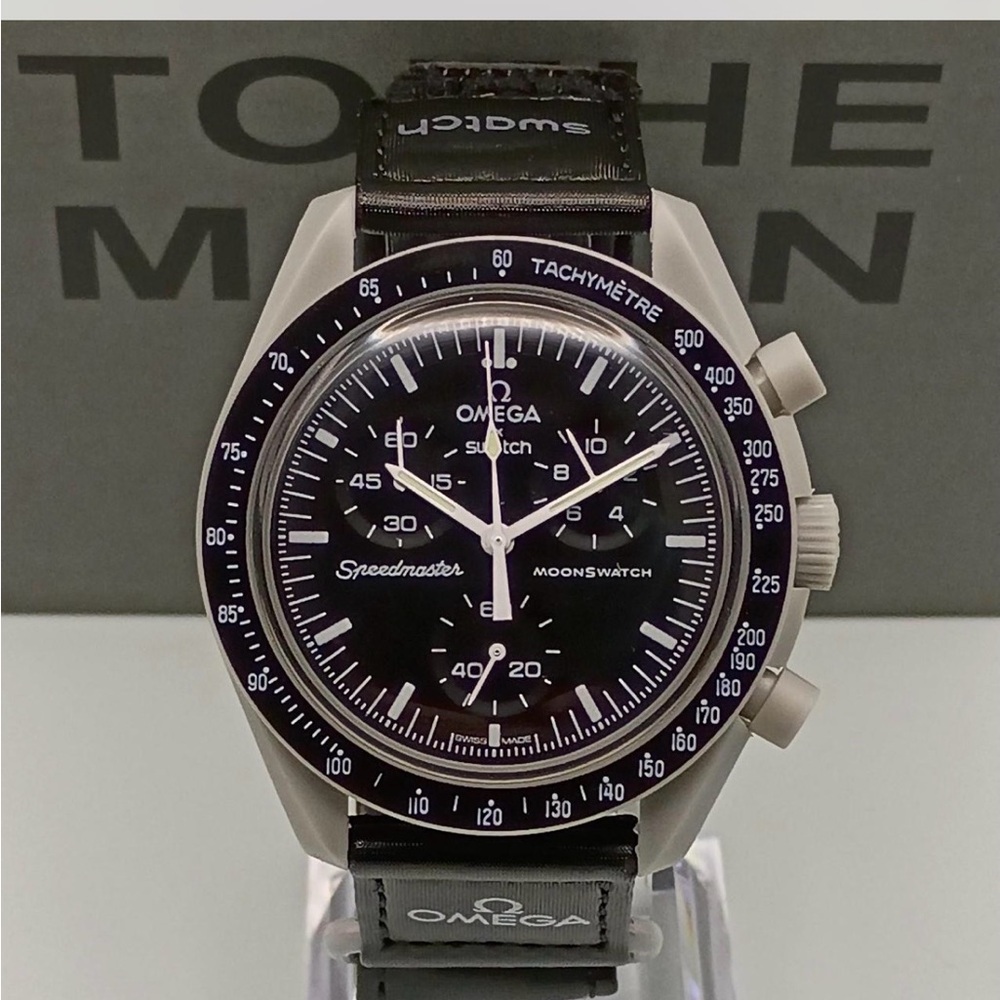 Omega Speedmaster MoonSwatch Black and Gray